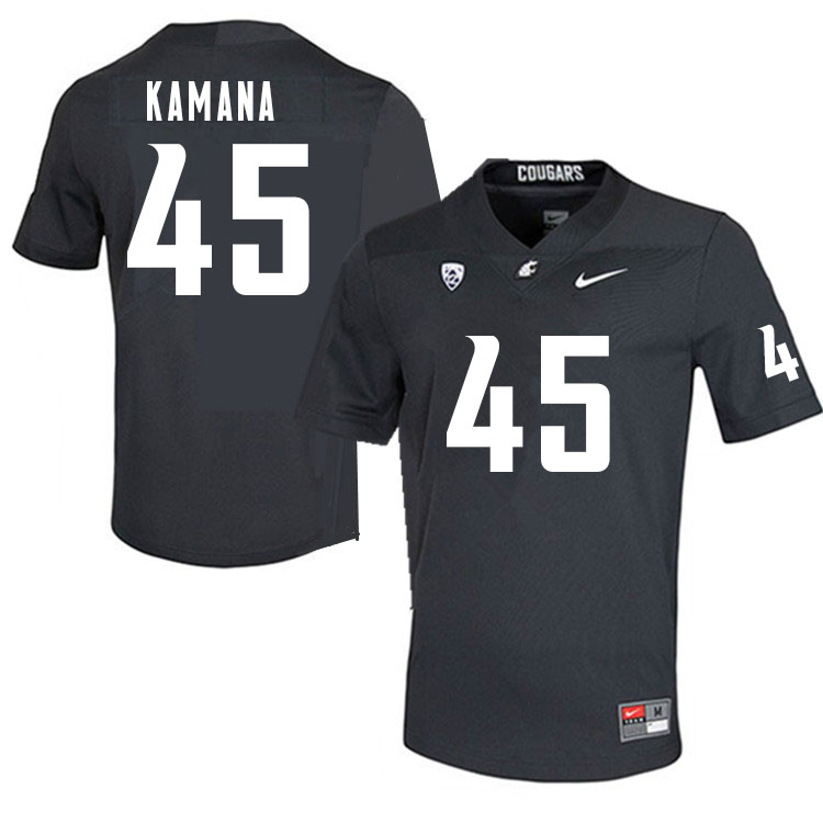 Men #45 Carter Kamana Washington Cougars College Football Jerseys Sale-Charcoal